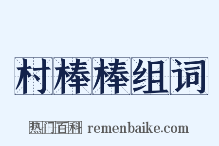 村棒棒组词是什么意思的图片